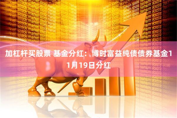 加杠杆买股票 基金分红：博时富益纯债债券基金11月19日分红