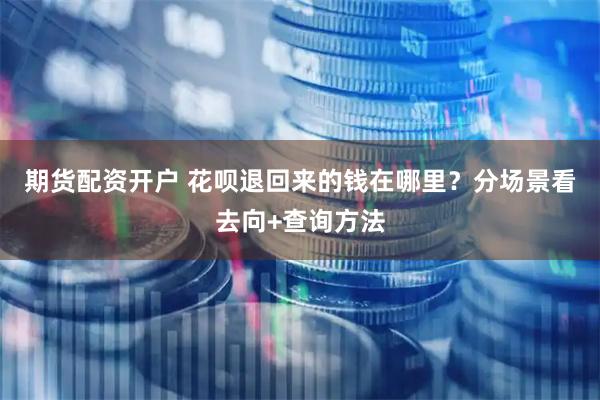 期货配资开户 花呗退回来的钱在哪里？分场景看去向+查询方法